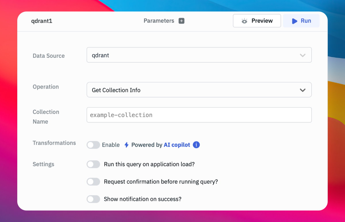Qdrant Collection Info