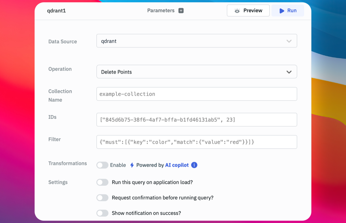Qdrant Delete Points