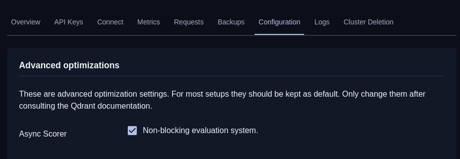 Async IO configuration in Cloud